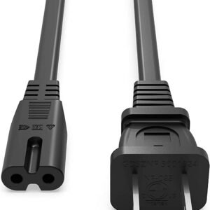 Cable eléctrico de dos clavijas